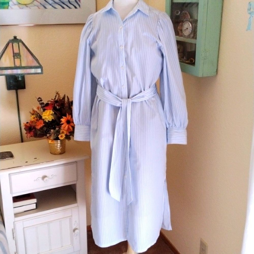 A New Day Striped Cotton Robe